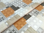 картинка Клеенка на тканевой основе с PU покрытием ШИК/ELEGANCE 1,37*20м, мод.21585  — Великий Путь